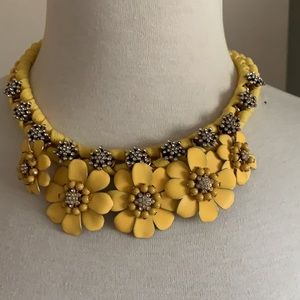 J.crew yellow statement Necklace